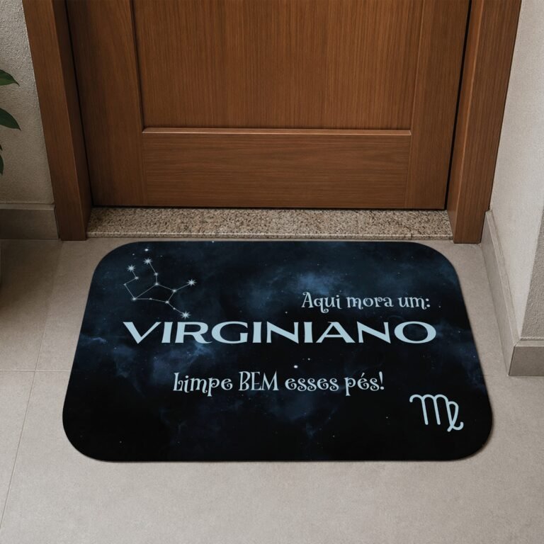 Tapete de Porta 60x40cm – Horóscopo – Masculino – Virgem