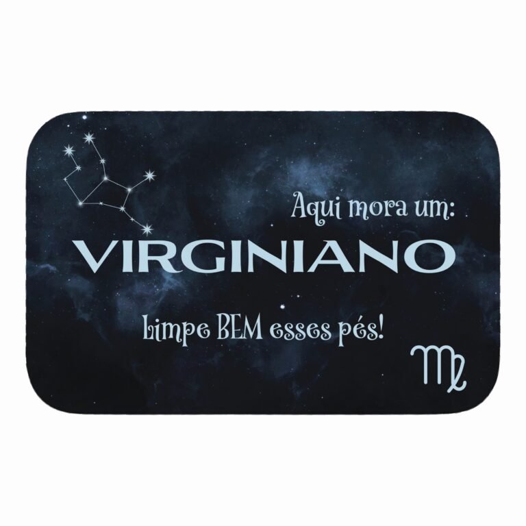 Tapete de Porta 60x40cm – Horóscopo – Masculino – Virgem