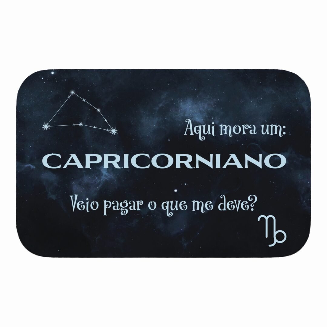 Tapete de Porta 60x40 - Horóscopo - Masculino - Capricórnio