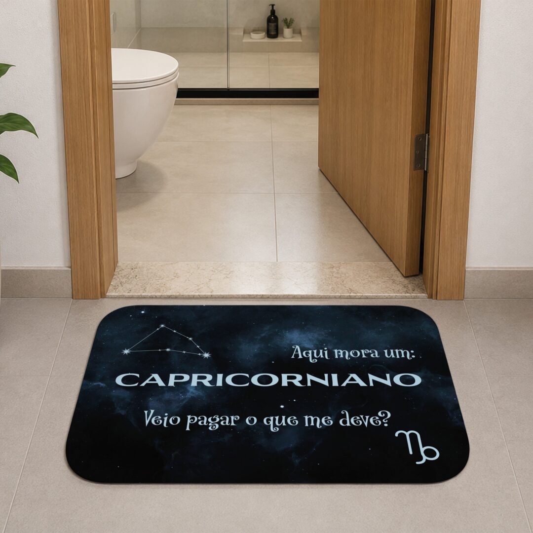 Tapete de Porta 60x40 - Horóscopo - Masculino - Capricórnio