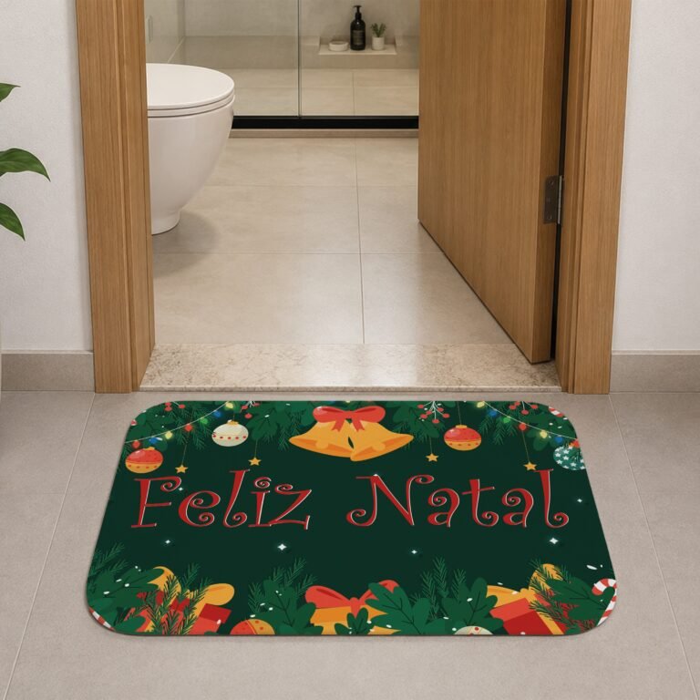 Tapete de Porta 60×40 – Natal – Feliz Natal – Sinos