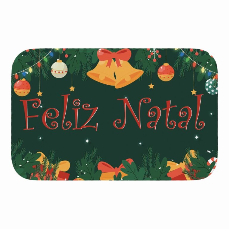 Tapete de Porta 60×40 – Natal – Feliz Natal – Sinos