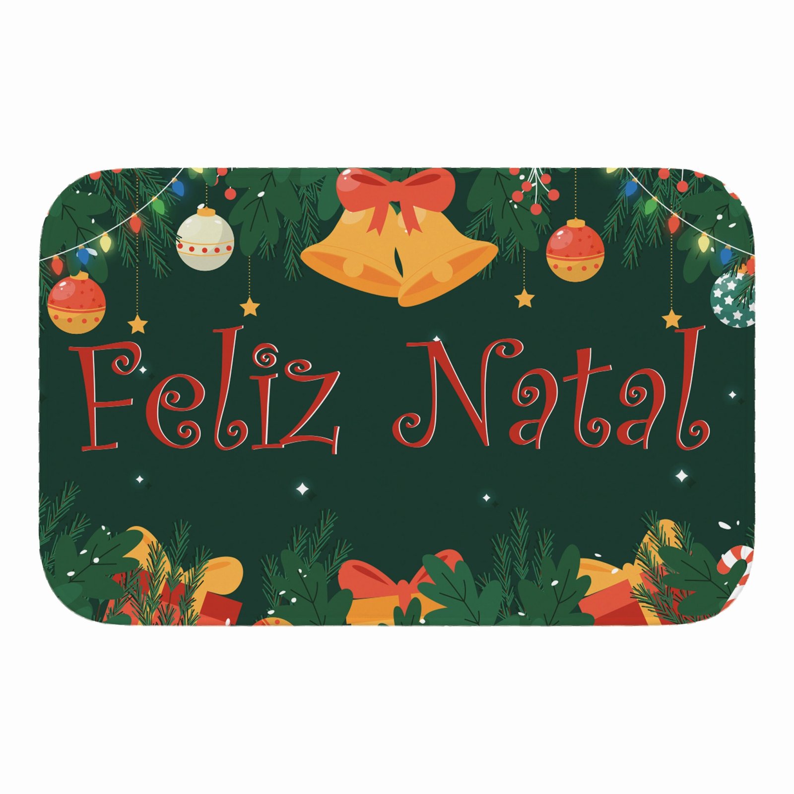 Tapete de Porta 60×40 – Natal – Feliz Natal – Sinos