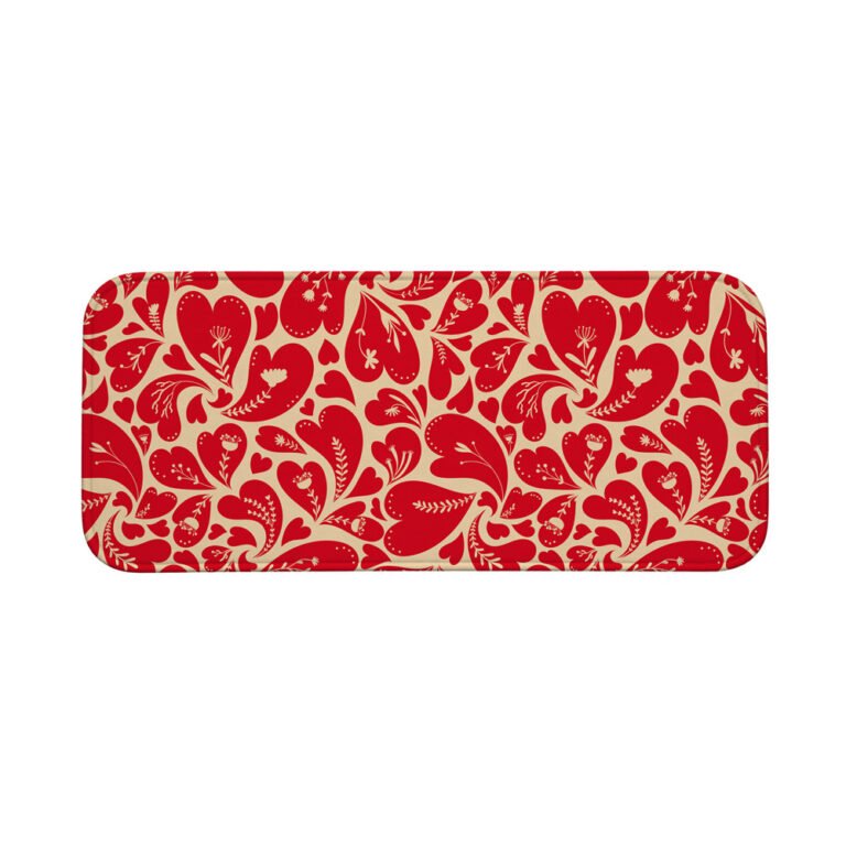 Tapete Multiuso 80×40 – Cozinha – Corações e Flores