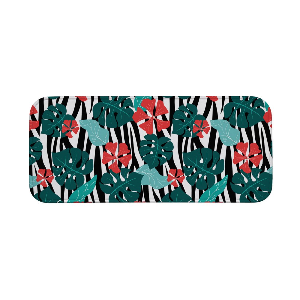 Tapete Multiuso 80x40 - Cozinha - Folhas Tropicais