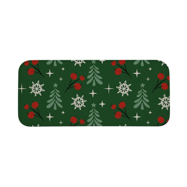 Tapete Multiuso 80×40 – Cozinha – Natal – Árvore e Frutas