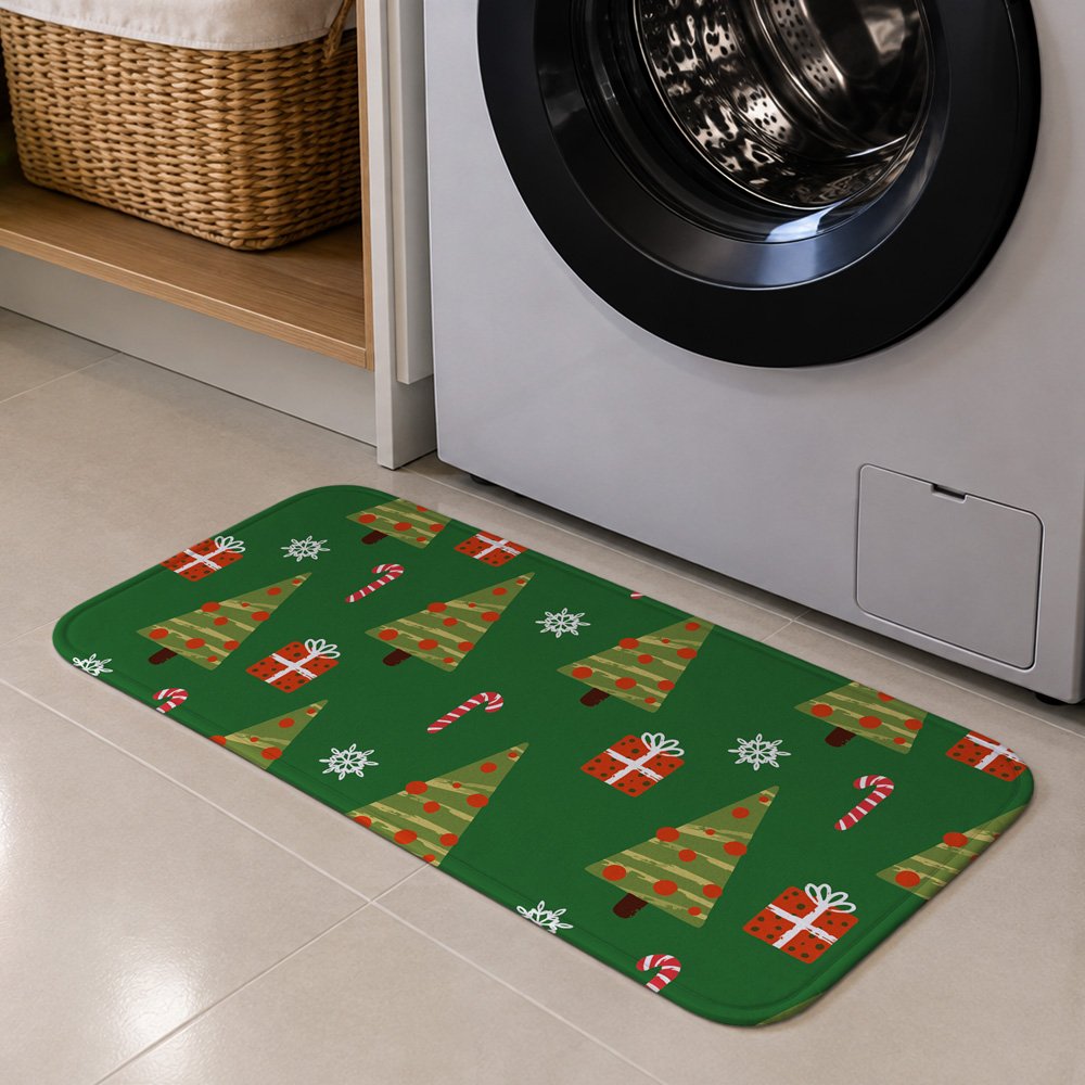 Tapete Multiuso 80x40 - Cozinha - Natal - Árvore e Presentes