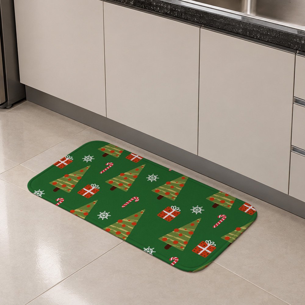 Tapete Multiuso 80x40 - Cozinha - Natal - Árvore e Presentes
