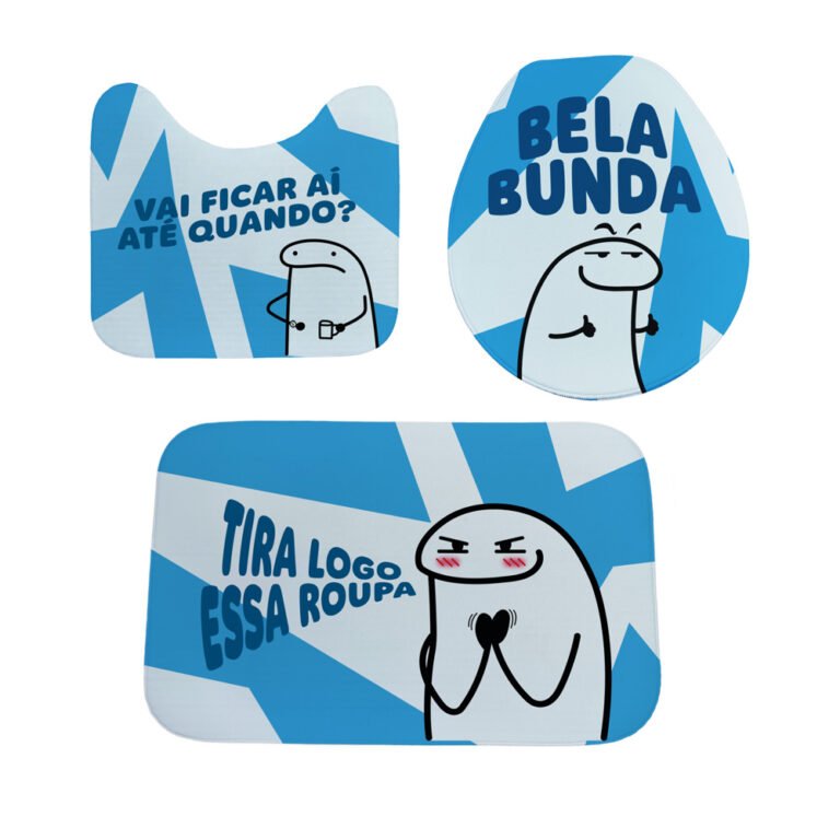 Jogo Tapete Banheiro – 3 peças – Bela Bunda